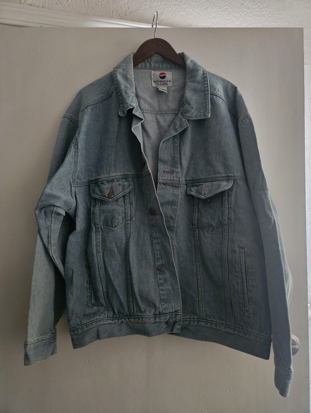 Vintage Pepsi Light Blue Denim Jacket - Men's Classic Trucker XL